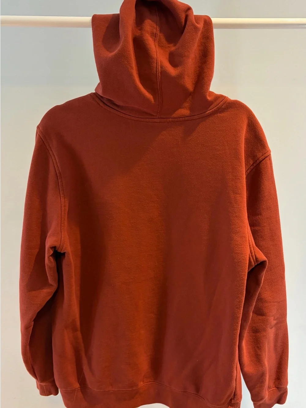 Hurley Men's Rust Orange Logo Pullover Hoodie